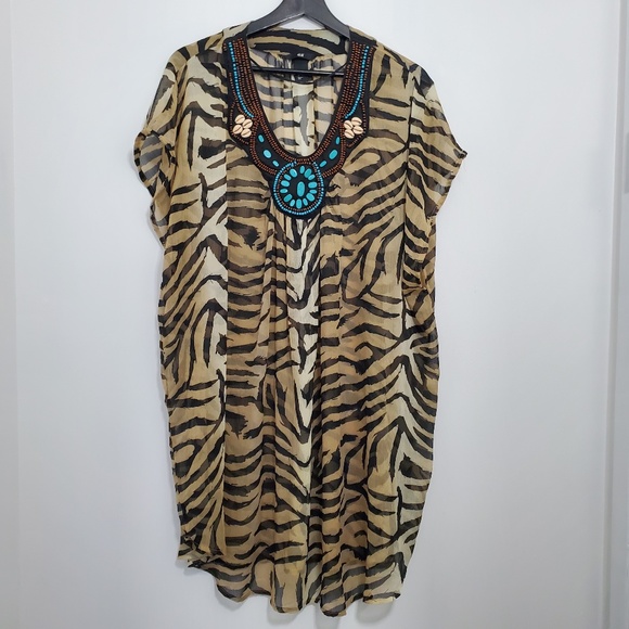H&M Leopard Print Beach Coverup - Picture 1 of 5